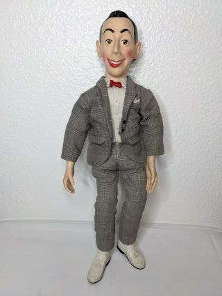Vintage 18 " Pee - Wee Herman Pull String Talking Doll 1980s Voice Garbled As - Is
