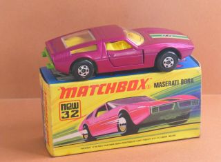Vintage Matchbox By Lesney Superfast Mb 32d Maserati Bora