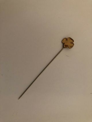 Vintage Girl Scout Gold Stick Lapel Pin