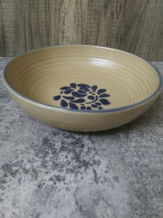 2 - Vintage Pfaltzgraff Folk Art Stoneware Vegetable/serving Bowl (8.  5 ") Usa