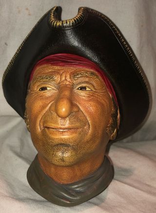 Captain Kid Privateer Vintage Bossons Hand Painted Chalk Ware Rare