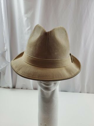 Vintage Dobbs Fifth Avenue York Fedora Hat Vintage Size 7 1/8 " L
