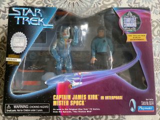 1999 Playmates Star Trek Captain James Kirk In Interphase Mr.  Spock