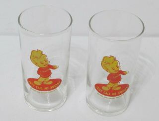 Vintage Federal Glass Squirt Tumblers 1952 X2 Nr