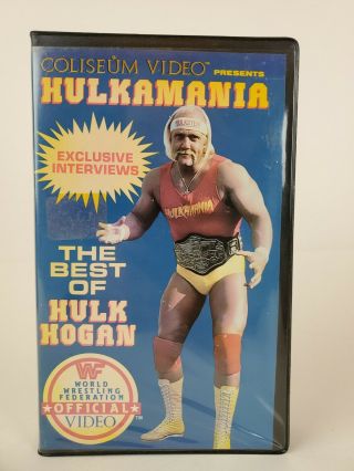 Vintage Wwf Coliseum Video " Hulkamania " (wf002) Vhs 1985
