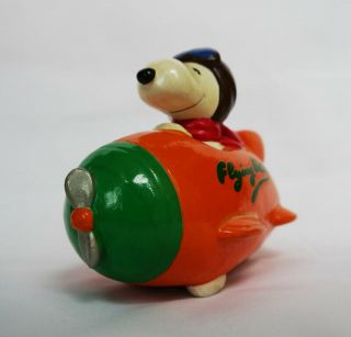Vintage Snoopy Flying Ace Money Box / Piggy Bank C1966