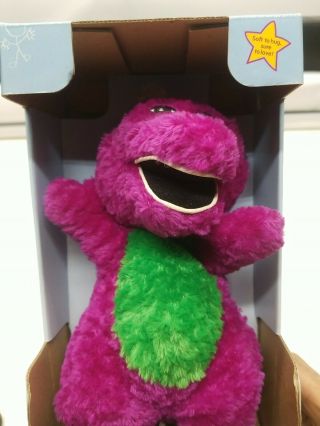 Vintage 2000 Lyrick Studios Barney For Baby Plush Stuffed Animal Dino 3