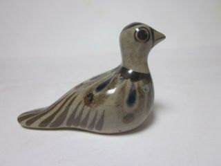 Vintage Mexican Pottery Hand Painted Quail Bird Figurine Signed Ww Or Mm