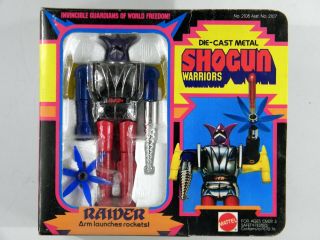 Vintage 1977 Mattel Shogun Warriors Raider 5” Die - Cast Metal Bandai Mib
