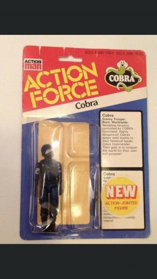 Vintage 1984 Action Man Action Force Palitoy Gi Joe Cobra Enemy Trooper Arah