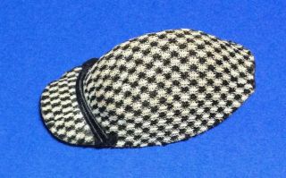 Vintage 1965 - 66 SKIPPER TOWN TOGS 1922 CHECKED HAT Black & White Cap 2