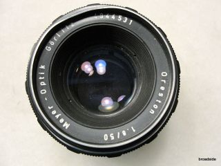 Vintage Meyer - Optik Gorlitz Oreston 50mm F1.  8 M42 Lens