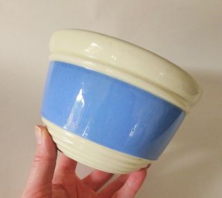 Bakewells Sydney Mixing Bowl,  1930s,  Vintage Art Deco Bowl,  Blue & White Pottery