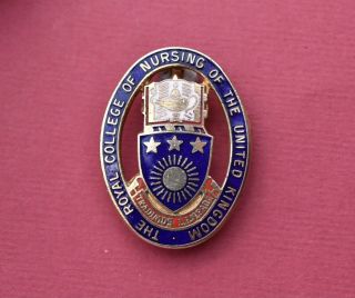 Vintage The Royal College Nursing United Kingdom Nurses Pin Badge Rcn Uk