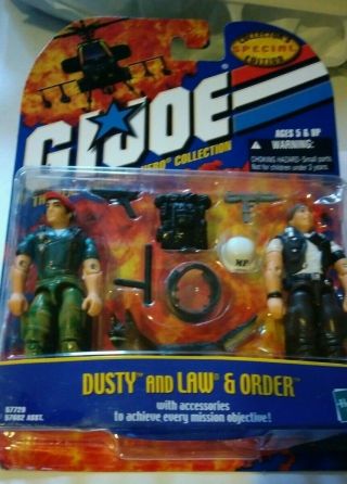 Hasbro Gi Joe Special Collectors Edition Dusty And Law & Order 2001