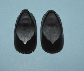 Vintage Ideal Shirley Temple Doll Shoes Black For 12 " Dolls