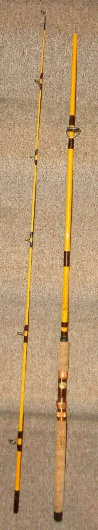 Vintage Wright & Mcgill Eagle Claw Powerlight Fishing Rod 2 Pc,  8 