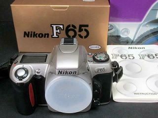 Vintage Nikon F65 35mm Film Camera w/Nikkor Af 28 - 80mm f/3.  5 - 5.  6 D Lens 2