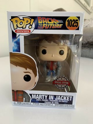 Back To The Future Funko Pop Vinyl Marty Mcfly In Jacket Funko Exclusive