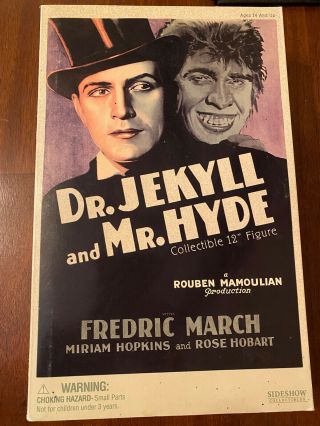 Sideshow 1/6 Fredric March Dr.  Jekyll & Mr.  Hyde Figure