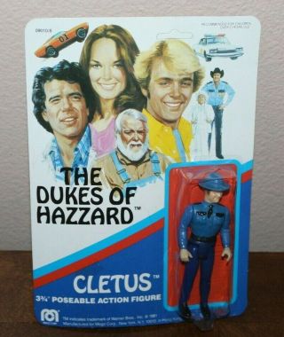 The Dukes Of Hazzard Vintage Mego 1981 Cletus Sheriff Unpunched Moc