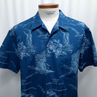 Vtg Howie Chart Of The Hawaiian Isles Map Islands Statue Xl Made In Hawaii Shirt