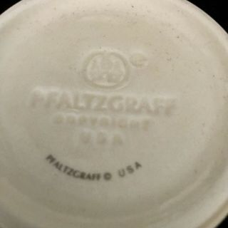 4 VINTAGE PFALTZGRAFF GARDEN PARTY IMPRESSIONS COFFEE MUGS CUPS MUG MADE IN USA 2