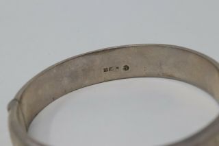 Quality Vintage C1963 Sterling Silver 925 Ladies Bangle Bracelet 19.  6g 387 3