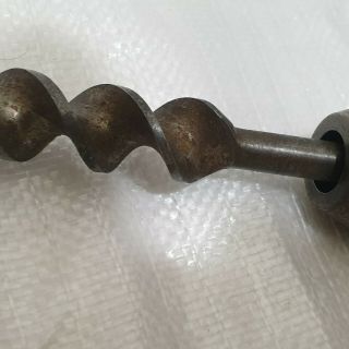 Vintage Stanley hand brace drill.  No 73.  in,  6 auger bits 3