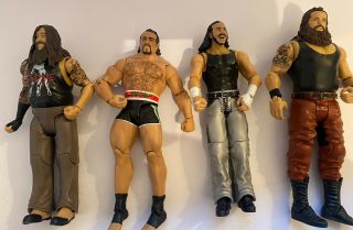 Wwe Wrestling Action Figure Bundle 2000’s - Strowman,  Bray Wyatt,  Hardy,  Rusev
