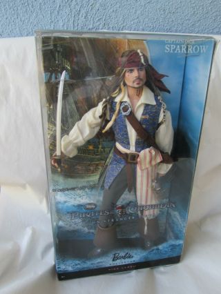 Jack Sparrow Johnny Depp Nib Barbie Pirates Of The Caribbean On Stranger Tides