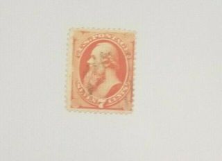 Us Stamp Scott Sc 138 Or 149 7c Stanton Vermilion Old Vintage Cv $525