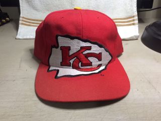 Vintage 90s Kansas City Chiefs Logo Snapback Hat Team Nfl Hat