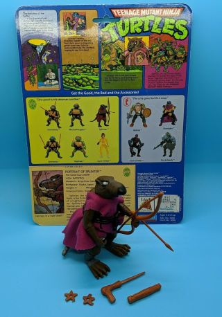 Splinter,  Master Splinter,  TMNT,  COMPLETE,  1988,  Teenage Mutant Ninja Turtles 2
