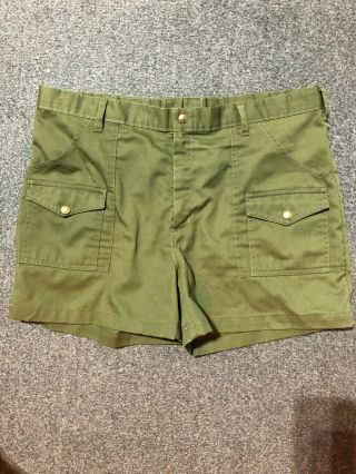 Vintage Boy Scouts Of America Mens Official Uniform Shorts 40w.