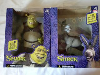 Shrek Mcfarlane Talking Shrek & Donkey Size Action Figures