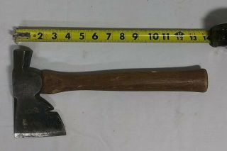 Vintage Plumb Hatchet Axe Hammer Wood Handle About 13 1/2 " X 6 1/2 "