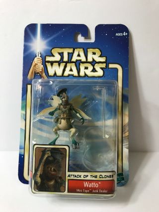 ‘02 Star Wars Attack Of The Clones Watto Mos Espa Junk Dealer Hasbro 50 Figure