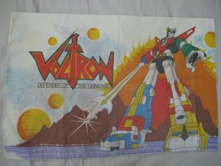 Vintage 1984 Voltron Defender Of The Universe Pillow Case