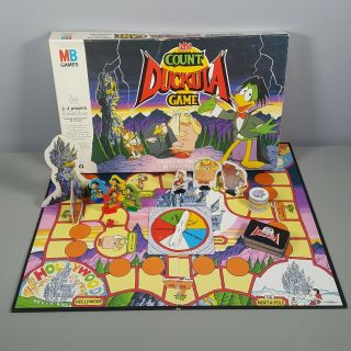 Mb The Count Duckula Board Game 1989 Vintage Retro (- 100 Complete)
