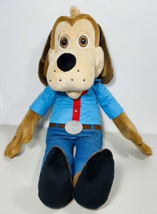 Vintage Chuck E Cheese Showbiz Pizza Jasper Dog 30 " Plush Stuffed Doll Huge Toy