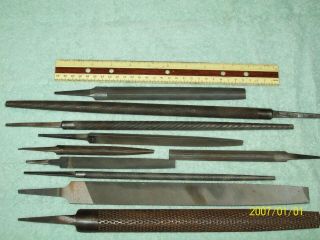 Vintage Old Tools Metal Files,  Wood Rasp Heller Bast,  Johnson,  Nicholson,