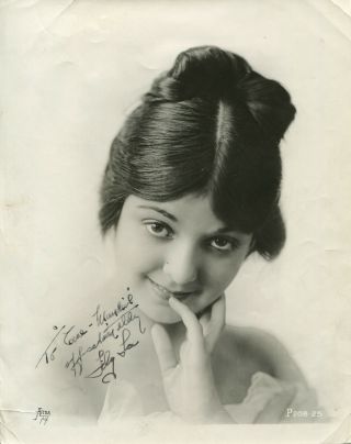 Signed Vintage Studio Photo Lila Lee Silent/sound Movie Actress Autographed