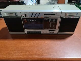 Vintage Boombox Sony Cfs - 3000 Transound Fm/am Stereo Cassette Recorder