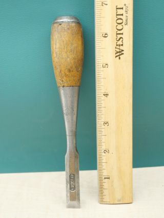 Old Tools Vintage 1/2 " Stanley Everlast Bevel Edge Socket Chisel