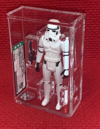❗️vtg 1977 Star Wars Afa Graded Stormtrooper Hk Variant First 12 Laser Cut Case