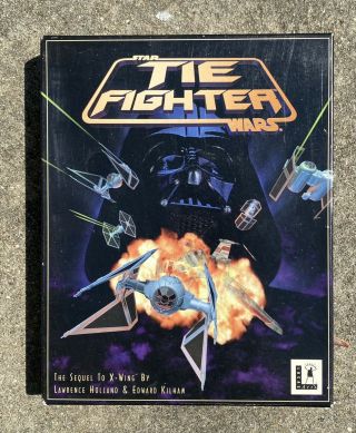 Vintage 1994 Lucas Arts Star Wars Tie Fighter Sequel To X - Wing Ibm Video Game
