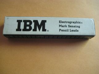 Vintage Ibm Electrographic Mark Sensing Pencil Leads With Box