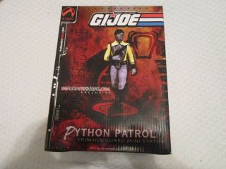 G.  I.  Joe Bigbadtoystore.  Com Exclusive Python Patrol Crimson Guard Mini Statue