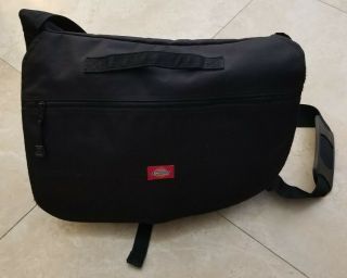 Vintage Dickies Messenger Shoulder Bag - Black Canvas - Retro 90’s - Perfect